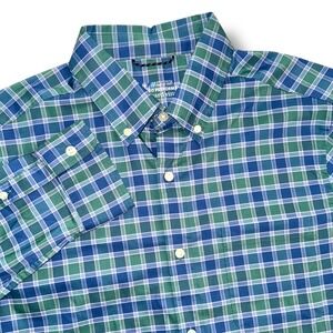 Vineyard Vines‎ Mens Size M On The Go Performance Plaid Button Down